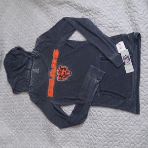 Chicago bears NFL long sleeve shirt with hood